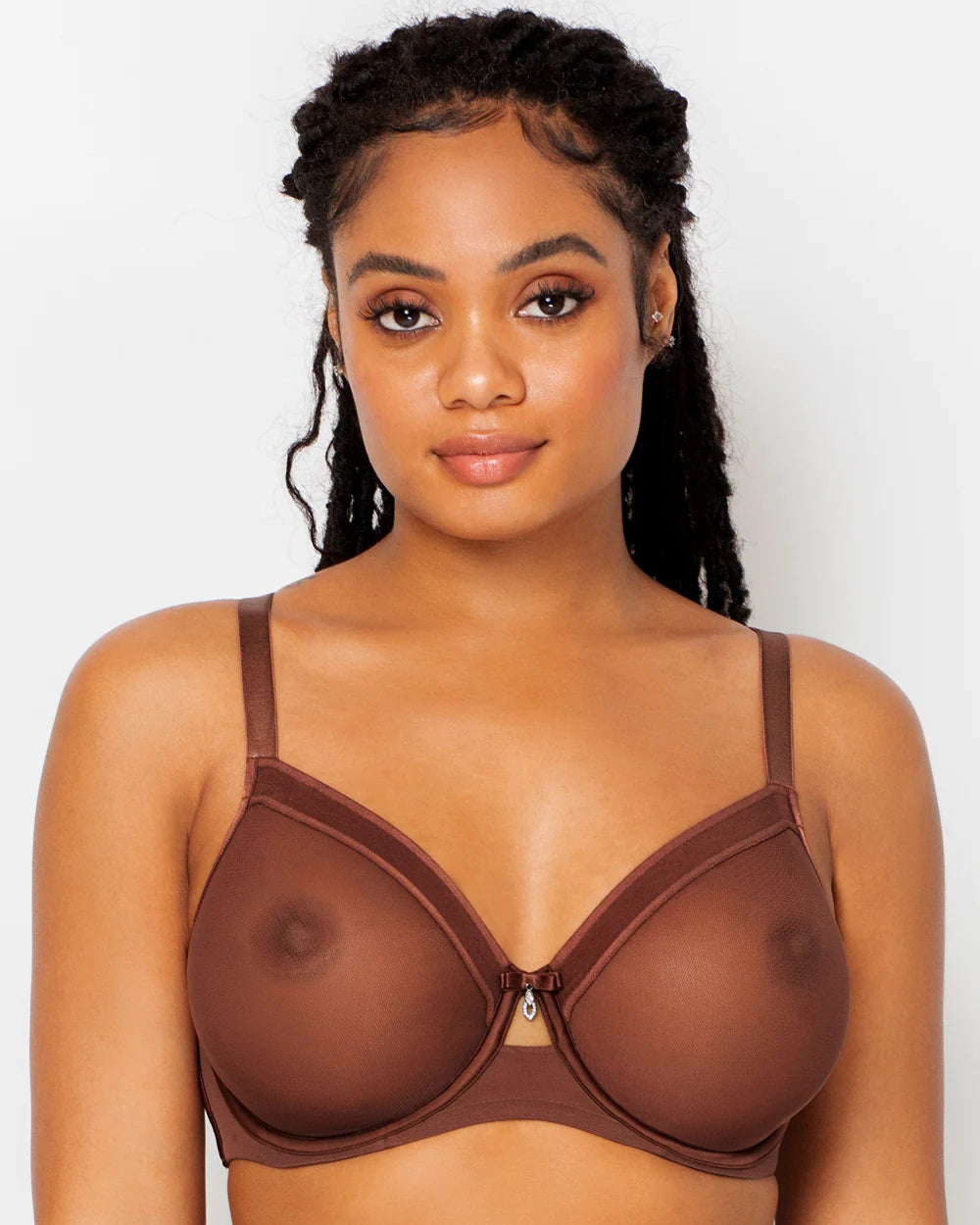 Sheer Mesh Full Coverage Unlined Underwire Bra – Fitted With Flair